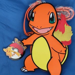Charmander crossbody bag purse  vegan leather